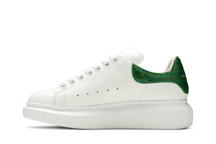 Alexander McQueen Wmns Oversized Sneaker 'White Chrome Green