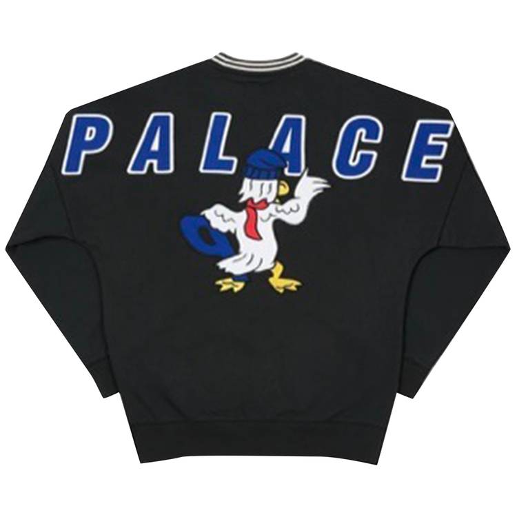 Palace Chilly Duck Out Drop Shoulder Crew 'Black'