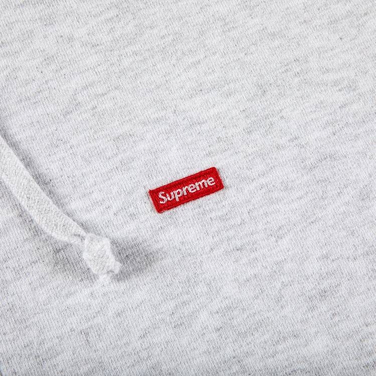 Buy Supreme Small Box Zip Up Hooded Sweatshirt 'Ash Grey