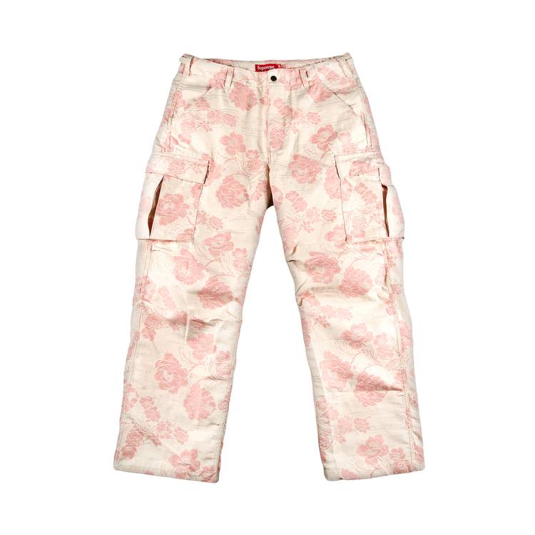 Supreme Floral Tapestry Cargo Pant 'Pink' | GOAT