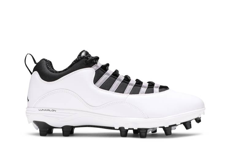 Nike Air Jordan 10 TD Mid Football Cleats Steel Grey CQ 2073-100