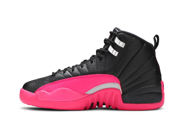 black and pink jordan 12s
