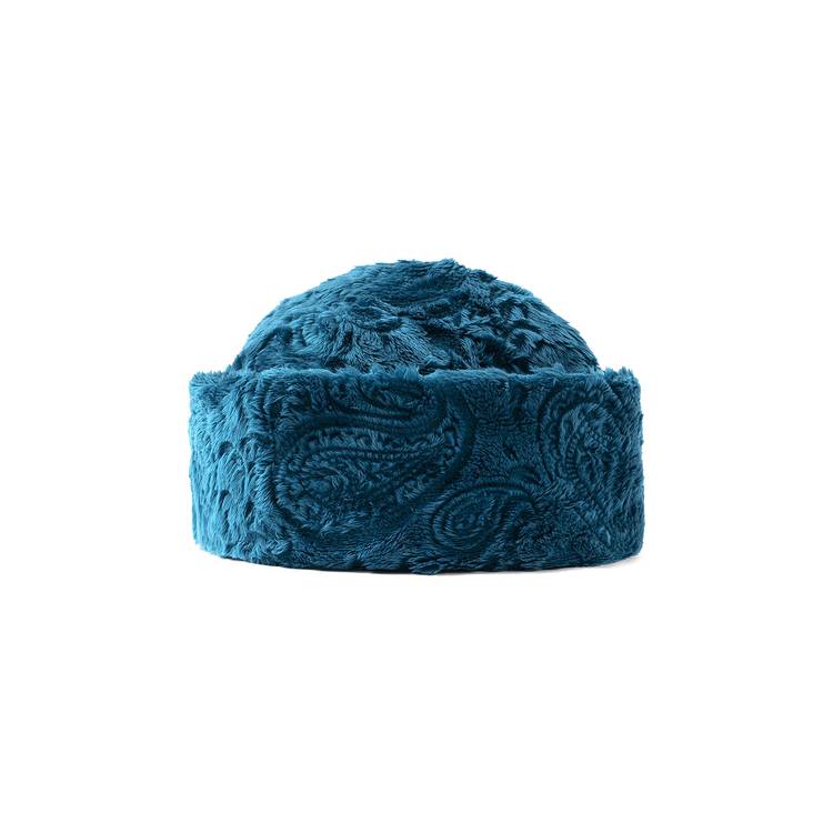 Buy Brain Dead Debossed Paisley Fur Sunflower Beanie 'Teal