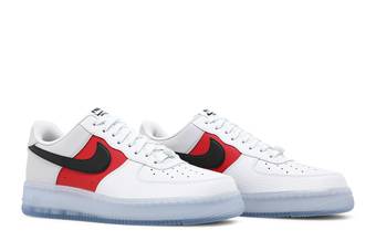 Nike Air Force 1 '07 LV8 Emb 'Icy Soles - University Red' | White | Men's Size 9.5