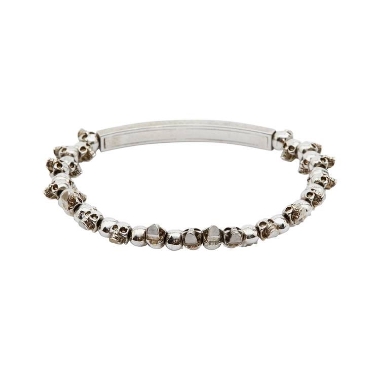 Buy Alexander McQueen Skull Bracelet 'Antique Silver' - 554588J160Y0446