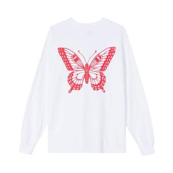 Girls Don't Cry Butterfly Long-Sleeve T-Shirt 'White' | GOAT