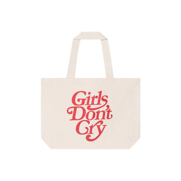 Buy Girls Don't Cry Logo Tote Bag 'Natural' - 2109 1FW190409LTB