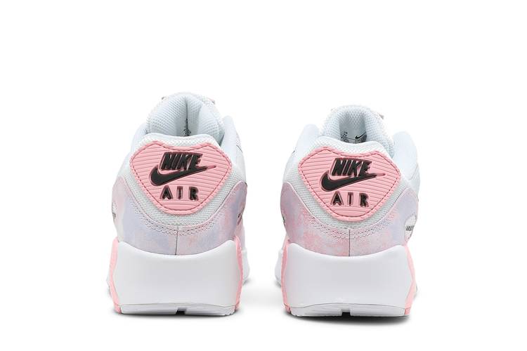 air max 90 white pink tie dye