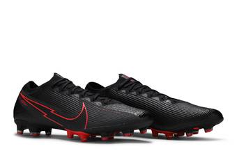 Nike Mercurial Vapor 13 Elite FG-Black/Dark Smoke Grey/Chile Red