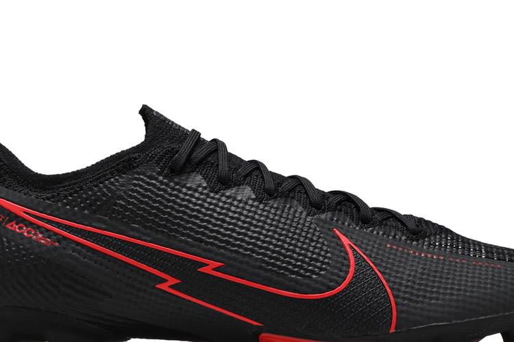 Nike Mercurial Vapor 13 Elite FG Black X Chile Red - Black/Dark Smoke  Grey/Chile Red