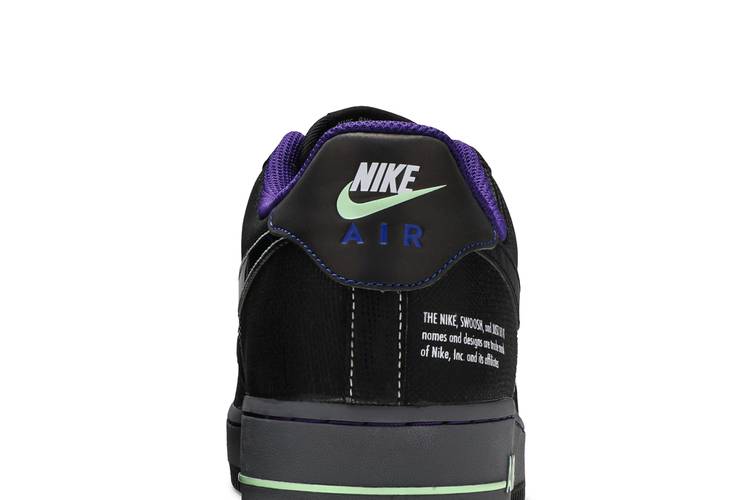 Nike Air Force 1 One Low Future Swoosh Pack Black Purple Green 2007 -Size 8