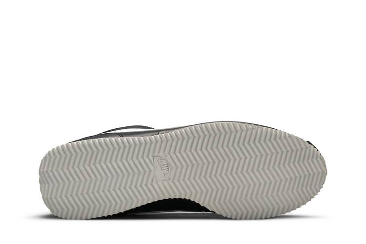 Nike Cortez Basic Leather Men's Shoes Black/White/Metallic Silver  819719-012 (11.5 D(M) US)