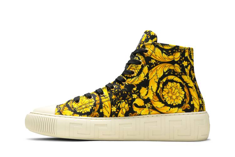 Versace Canvas High 'Barocco Print - Black Gold'