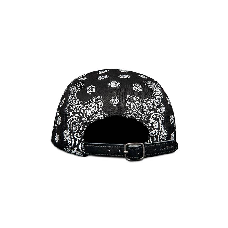 Supreme Bandana Camp Cap 'Black' | Men's Size Onesize