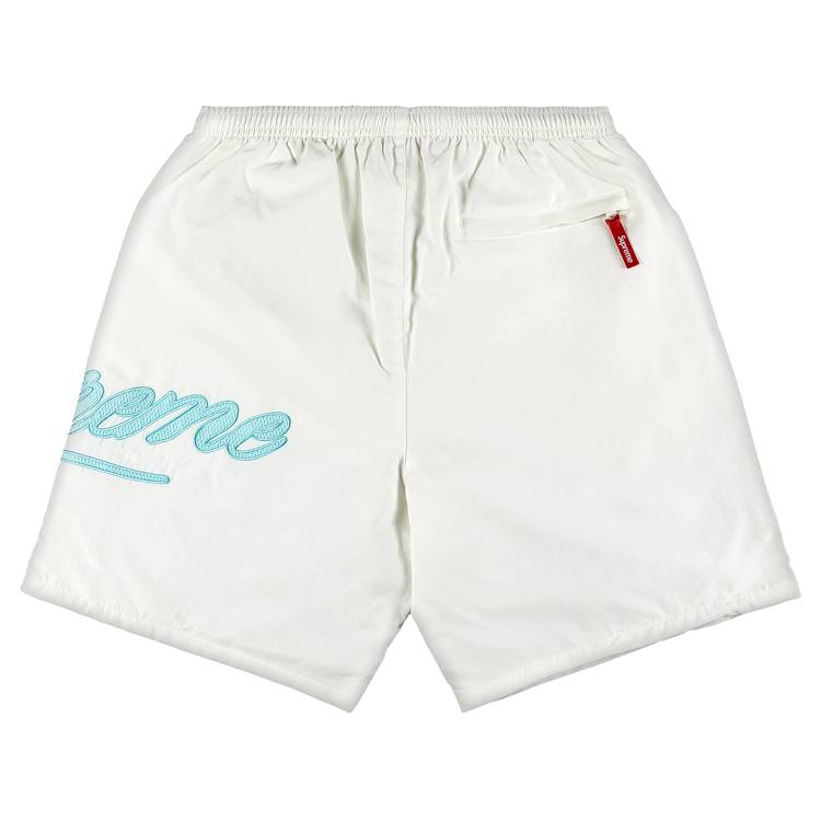 Buy Supreme Mesh Script Water Short 'White' - SS21SH34 WHITE | GOAT