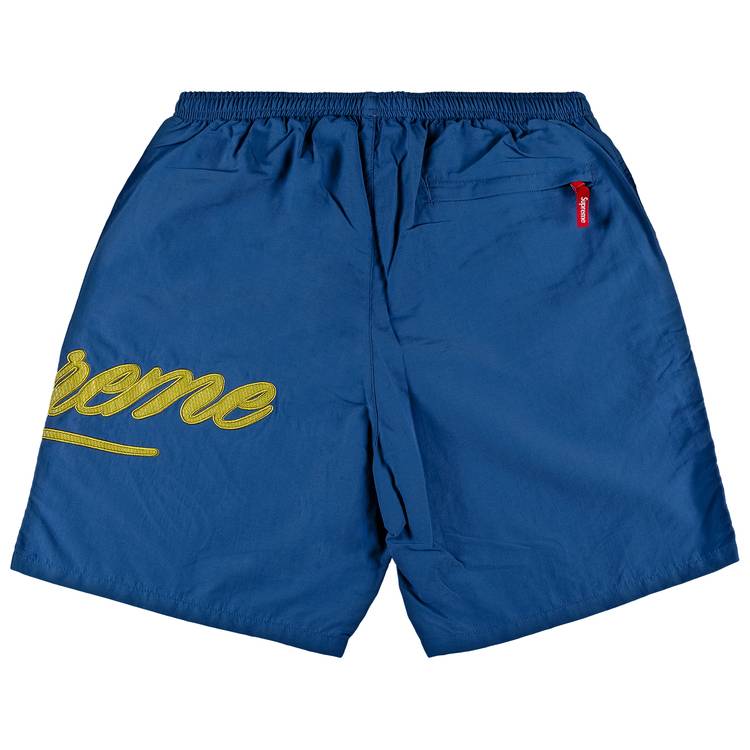 Buy Supreme Mesh Script Water Short 'Light Navy' - SS21SH34