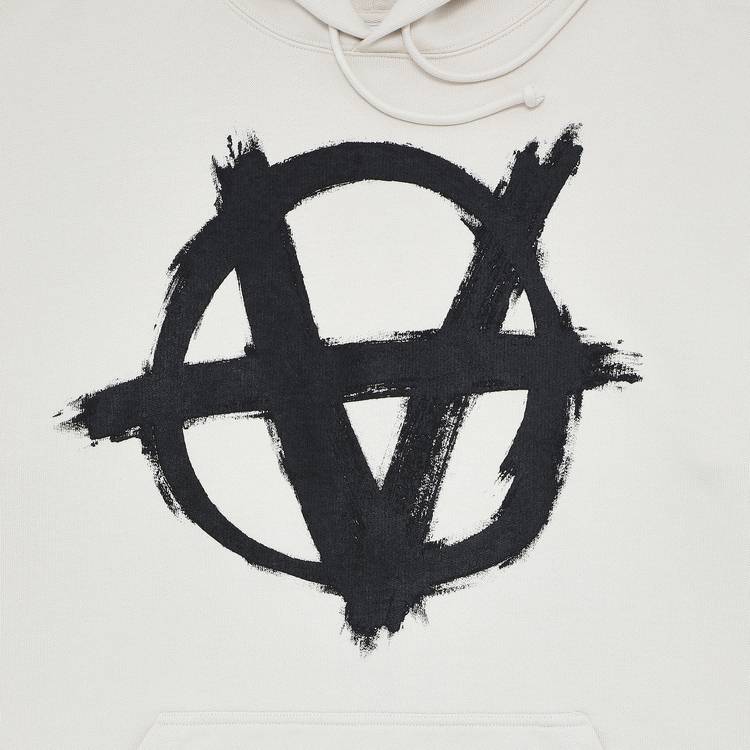 Buy Vetements Double Anarchy Logo Hoodie Off White Black