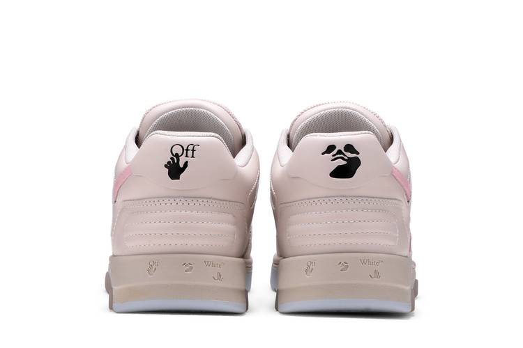 Off-White Out of Office Grey Arrow Calf Leather Pink / White Low Top  Sneakers - Sneak in Peace