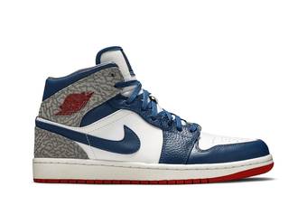 Buy Air Jordan 1 Mid 'True Blue' - 554724 107 | GOAT