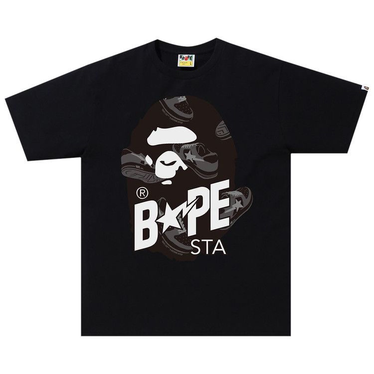 Buy BAPE Random Bape Sta Ape Head Relaxed Tee 'Black' - 1H30 