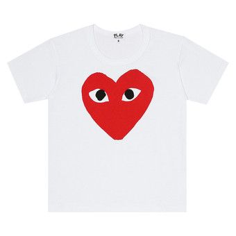 Buy Comme des Garçons PLAY Kids Big Heart Logo T-Shirt 'White