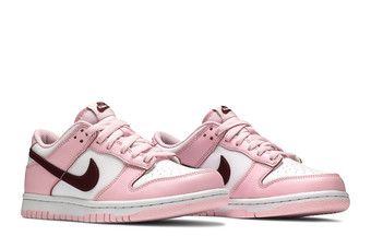 pink foam dunks goat