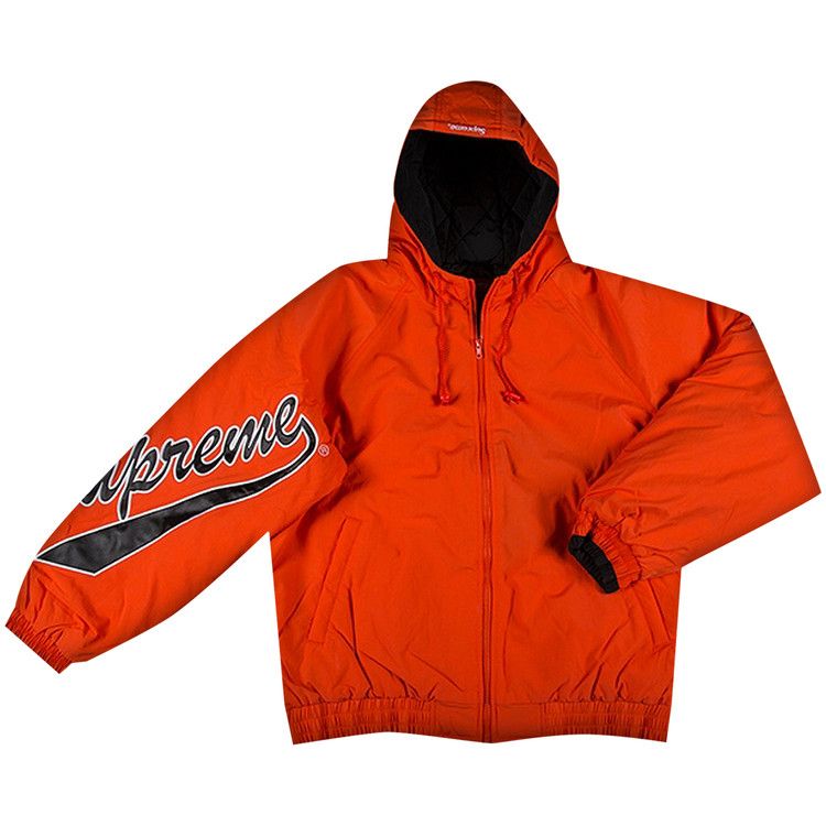 Buy Supreme Sleeve Script Sideline Jacket 'Orange' - SS18J24