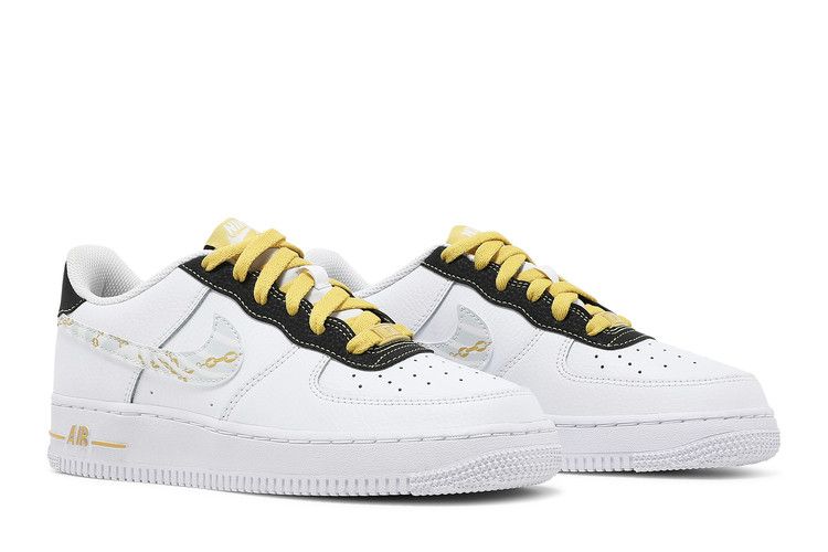 Air Force 1 '07 Lv8 Gs Gold Links Zebra Print