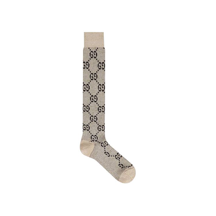Buy Gucci Lamé GG Socks 'Ivory' - 476525 3G199 9260 | GOAT