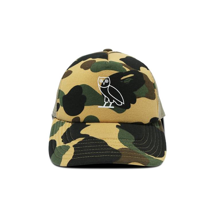 Buy BAPE x OVO 1st Camo Mesh Cap 'Yellow' - 1G23 180 925 YELLOW | GOAT