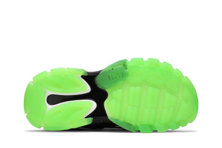Balenciaga Track Sandal Clearsole - Black Fluo Green