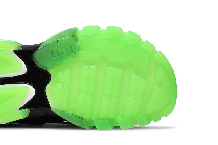 Balenciaga Track Sandal Clearsole - Black Fluo Green