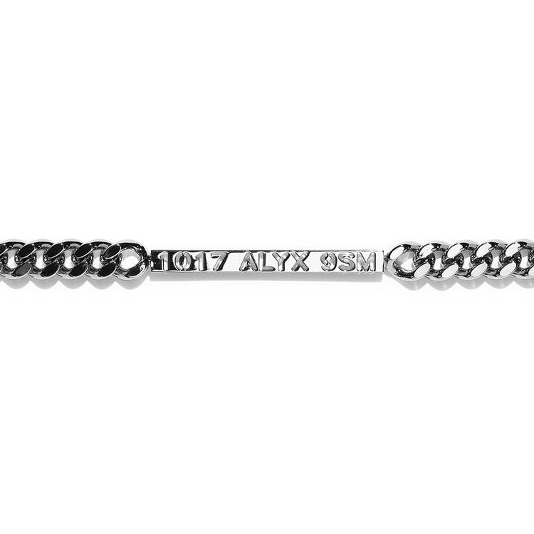 ブレスレット ALYX l Buckle Necklace Silver AAUJW0213OT01GRY0002 AAUJW 1017 ALYX 9SM Buckle Chainlink Necklace | Silver | FARFETCH
