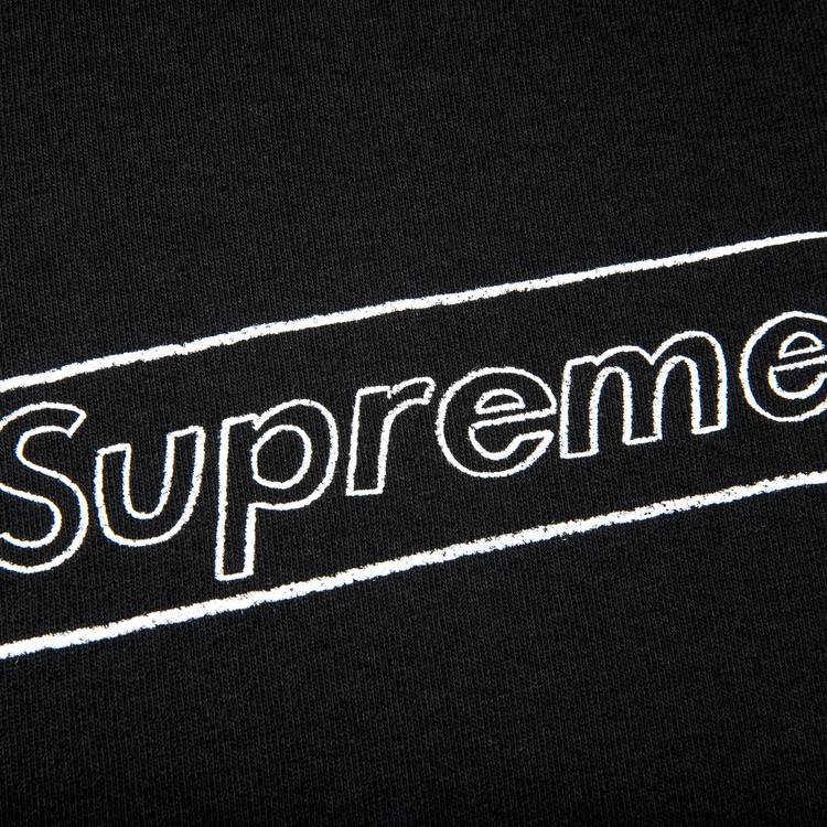 Supreme x KAWS Chalk Logo Tee 'Black' | GOAT