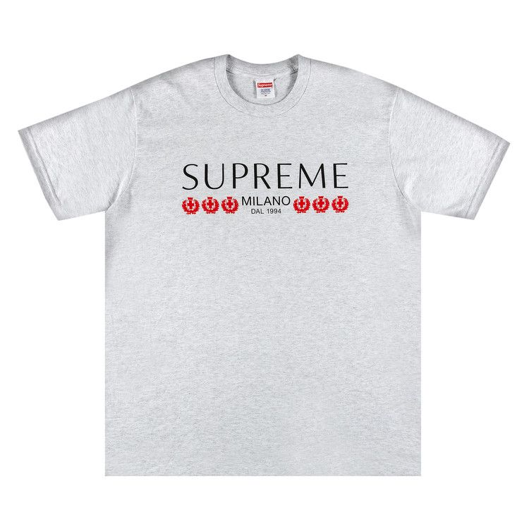 Buy Supreme Milano Tee 'Ash Grey' - SS21T43 ASH GREY | GOAT
