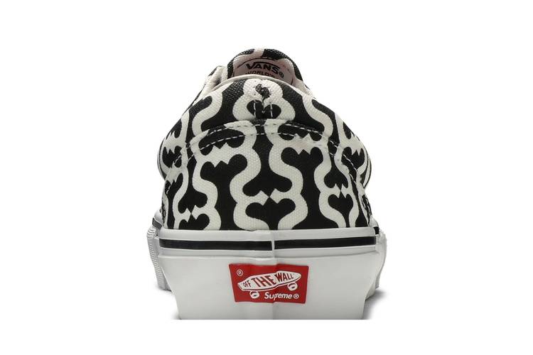 SUPREME X VANS MONOGRAM S LOGO SKATE ERA, SS21, BLACK/WHITE