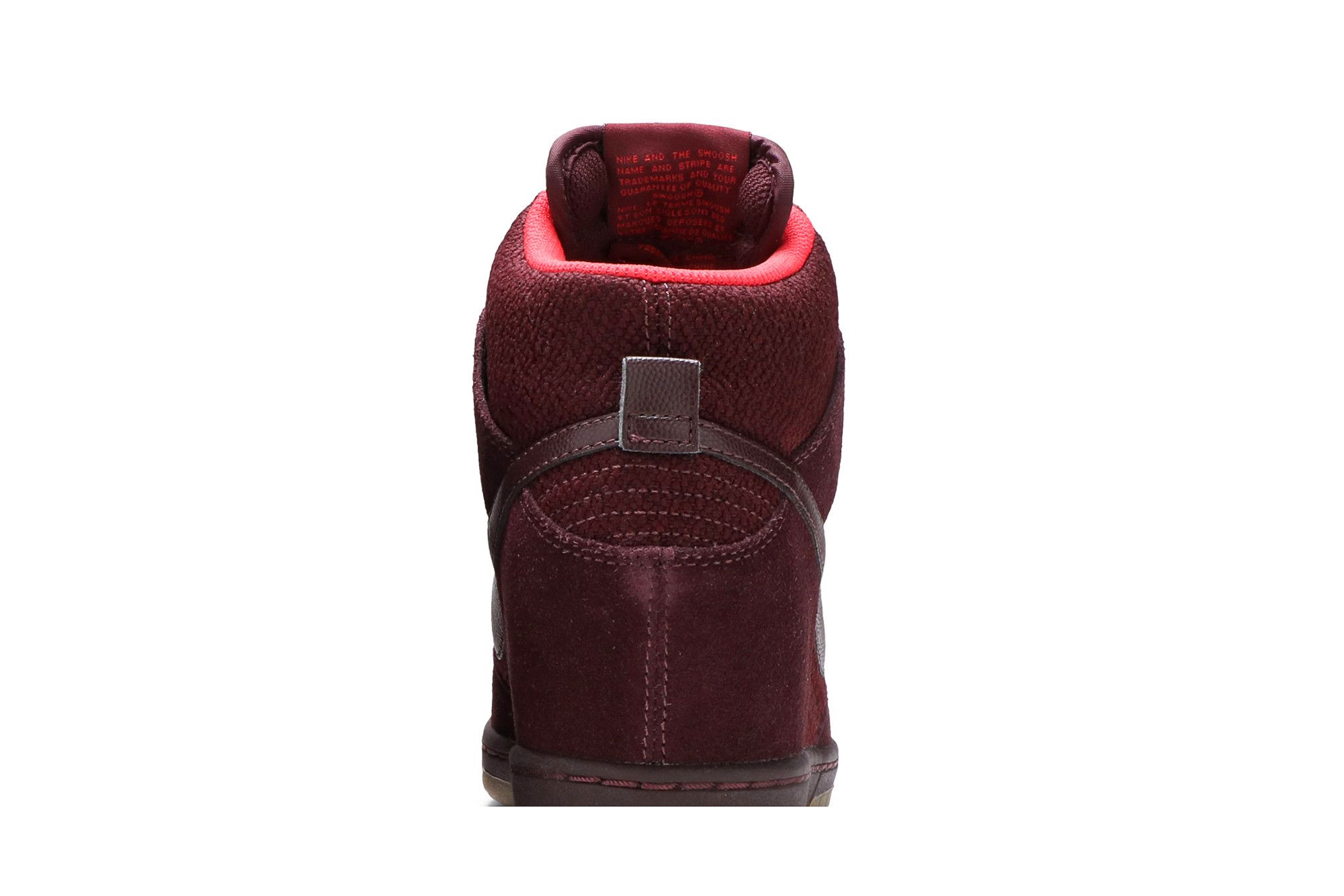 Pre-owned Nike Wmns Dunk Sky Hi Mesh In Red