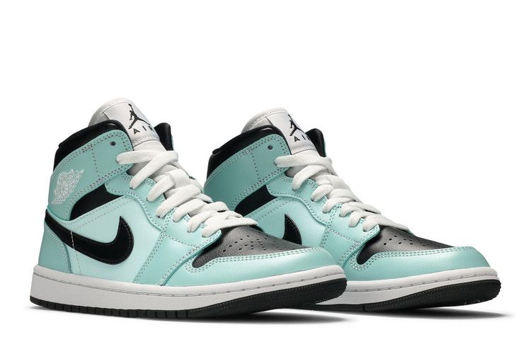 Buy Wmns Air Jordan 1 Mid 'Aqua Black' - BQ6472 300 | GOAT