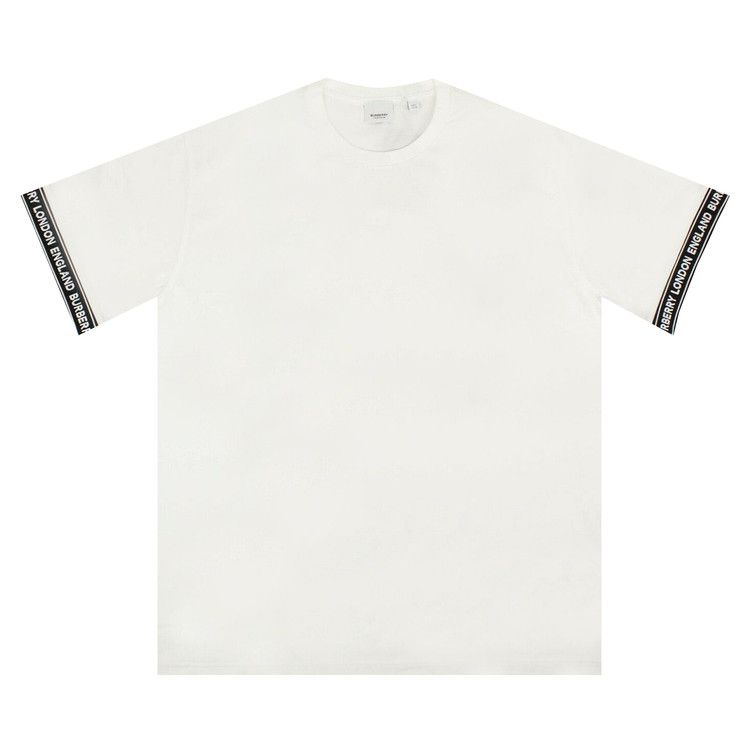 Buy Burberry Logo Tape Over T Shirt White 8029448 GOAT SA