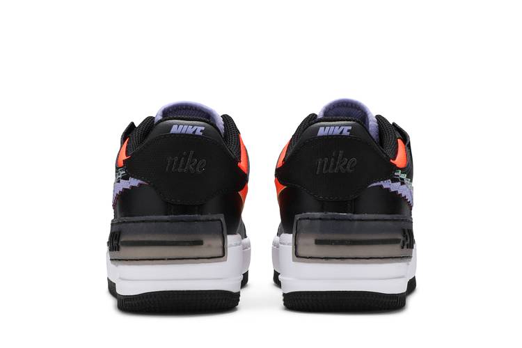 Nike Air Force 1 Shadow SE Black Orange White Iridescent CV8480