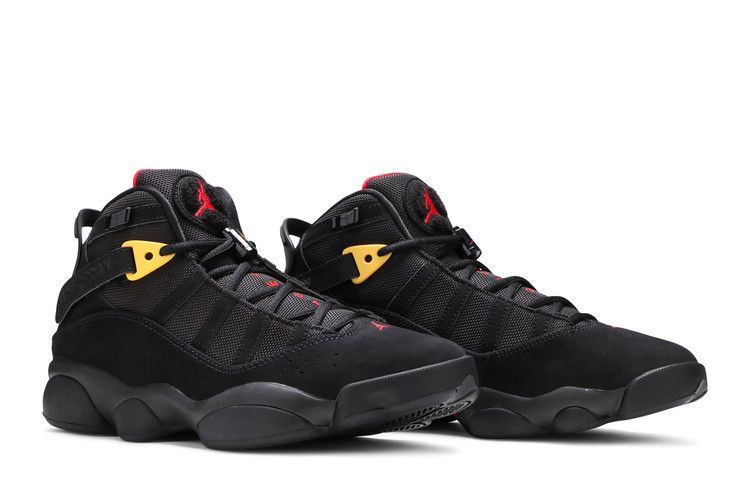 Air Jordan 6 Rings Black Red Sulfur