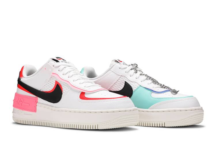 Nike Air Force 1 Shadow sneakers in white and multi