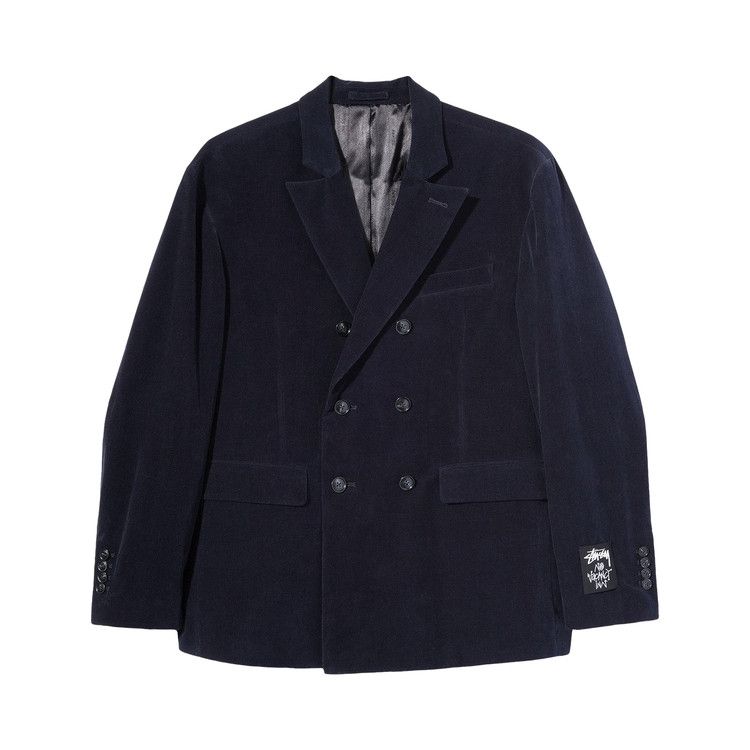 Buy Stussy x No Vacancy Inn Double Breasted Blazer Dark 'Dark Navy' -  315162 DARK | GOAT