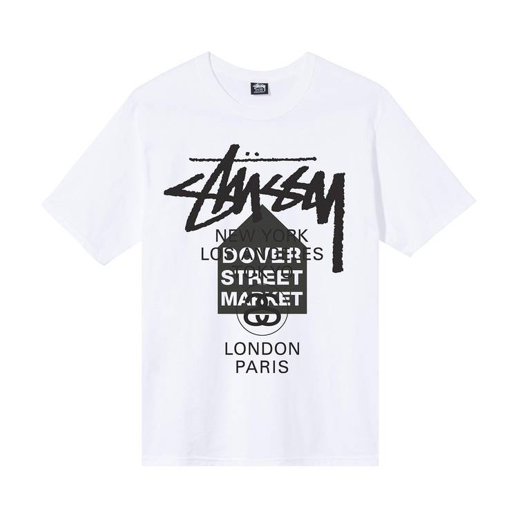 Buy Stussy x Dover Street Market World Tour T-Shirt 'White 