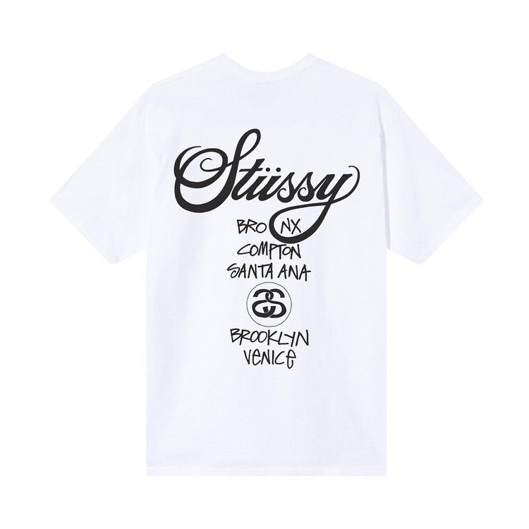 Stussy X Dover Street Market World Tour T-Shirt White