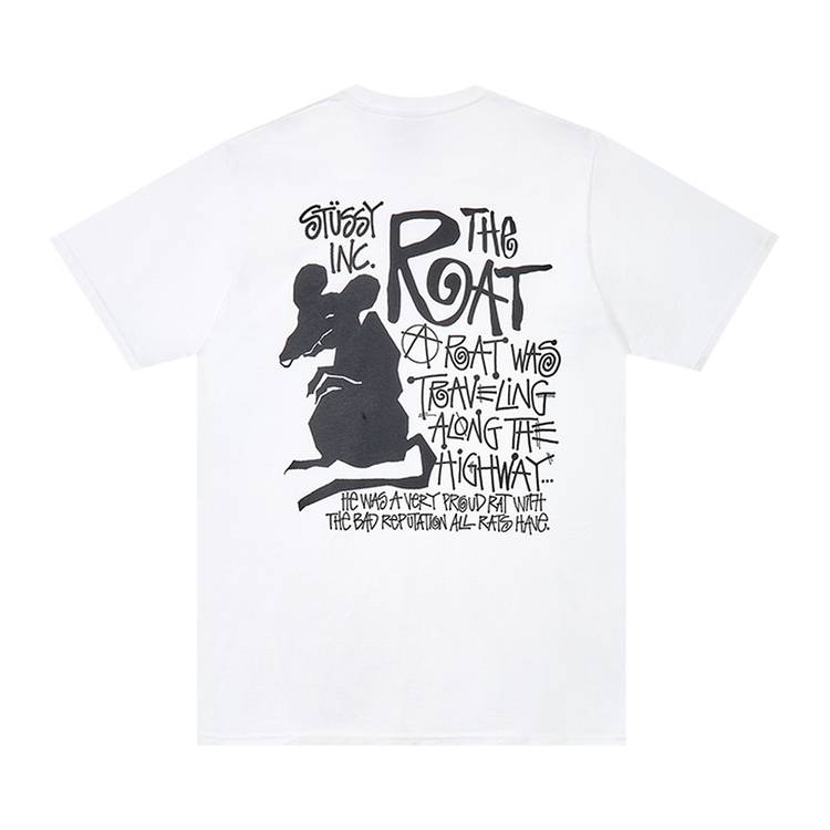 Stussy x Dover Street Market Year of the Rat T-Shirt 'White' | GOAT