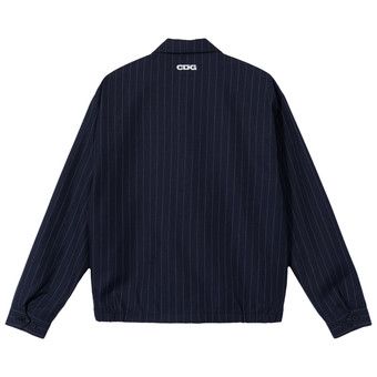 STUSSY × CDG Pin Striped Bing Jacket Pre-owned] stussy×CDG COMME des GARCONS Pin Striped Bing