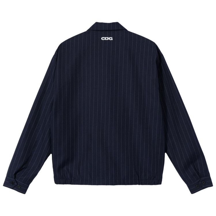 断捨離】Stussy CDGストライプジャケット Mサイズ ネイビー