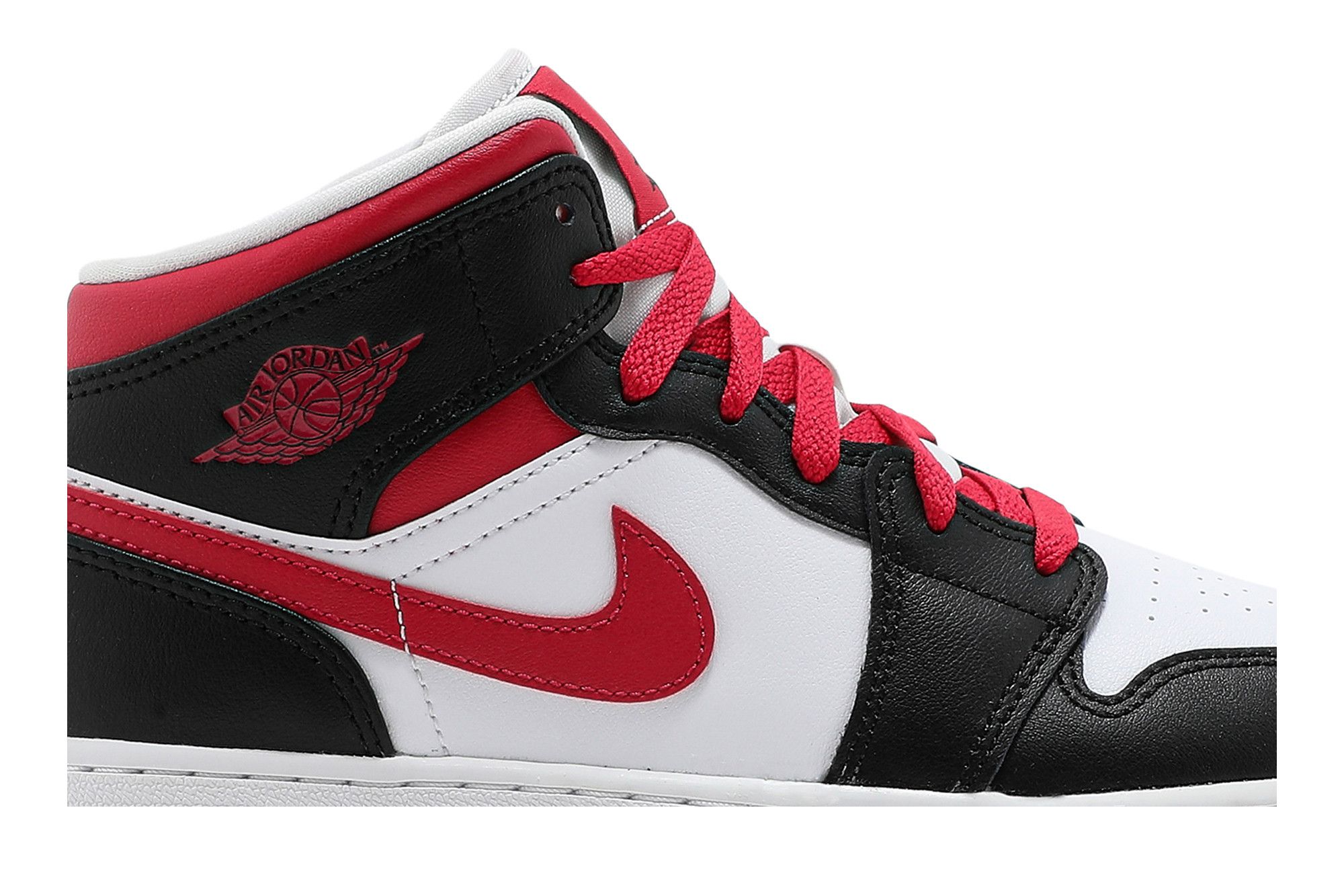 Pre-owned Air Jordan 1 Mid Gs 'white Very Berry'