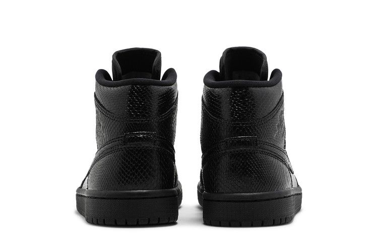 Wmns Air Jordan 1 Mid 'black Snakeskin'